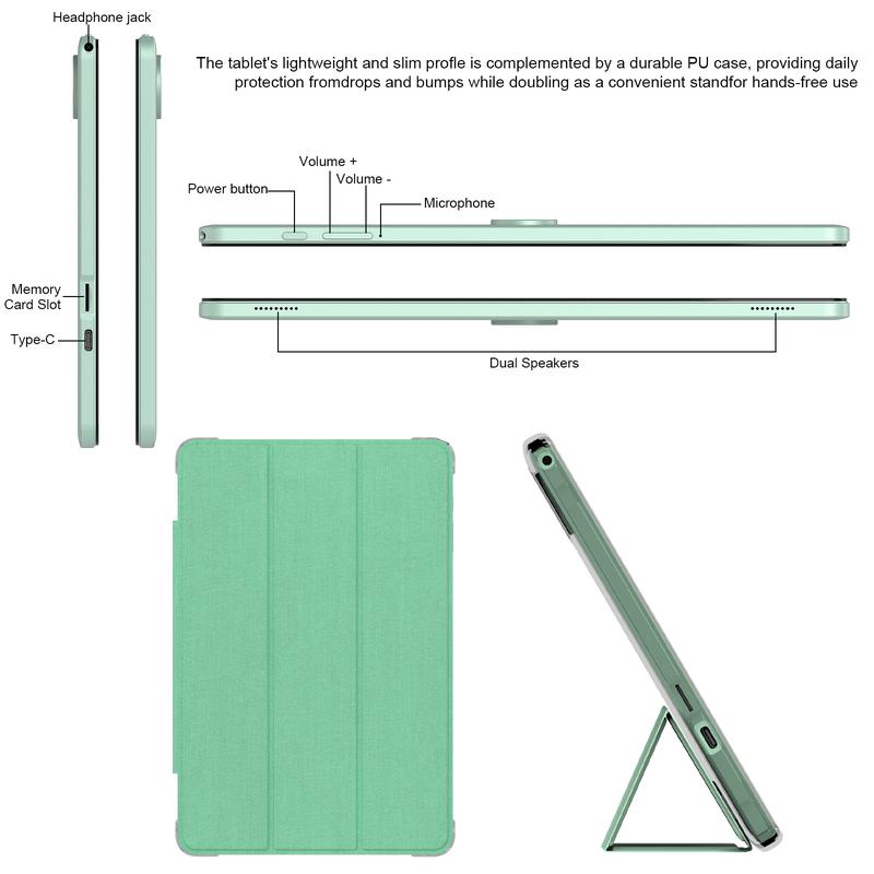 PEICHENG 11" Android 15 Tablet 18GB RAM 128GB Storage